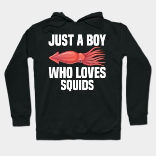 Squid Boy Funny & humor Squids Cute & Cool Art Design Lovers Hoodie